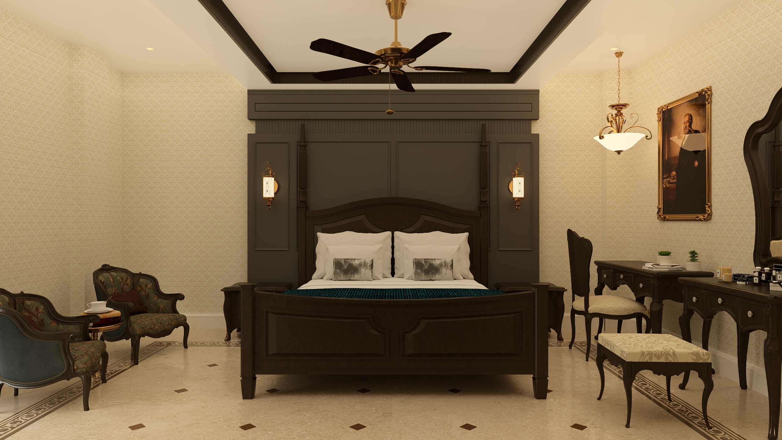 Classic Hotel Bedroom